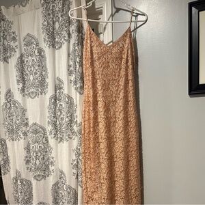 Vintage 90s gold prom dress